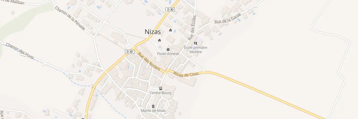 Plan du 12 Rue des Ecoles à Nizas