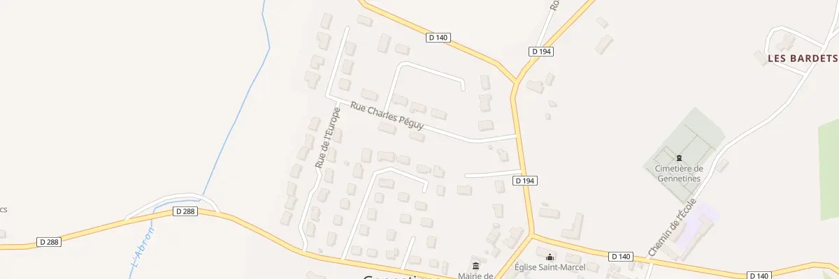 Plan du 5 Rue Charles Péguy à Gennetines