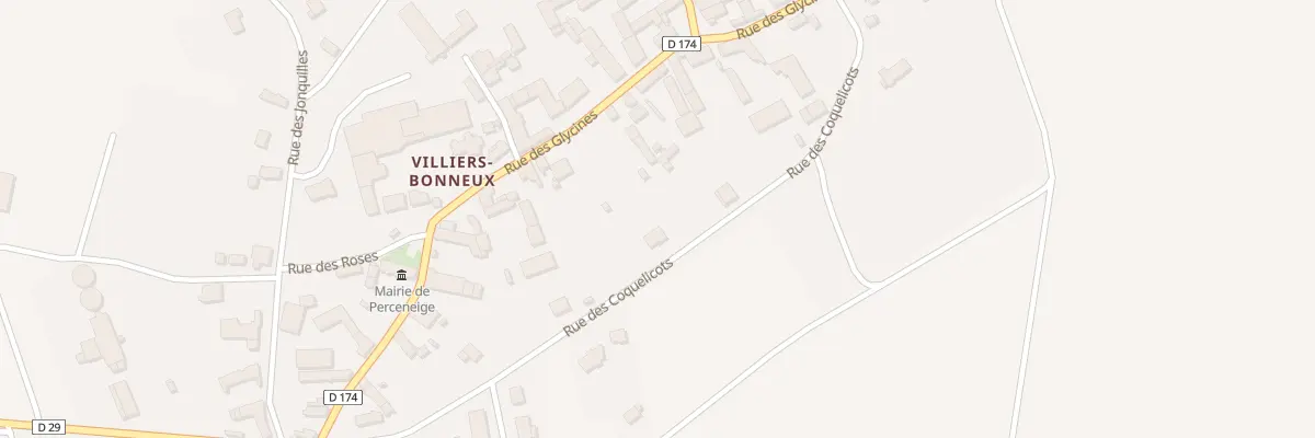 Plan du 22 Rue des Coquelicots à Perceneige