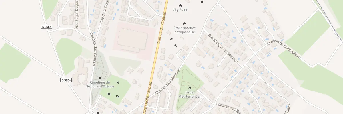 Plan du 5 Rue du Moulin à Nézignan-l’Évêque