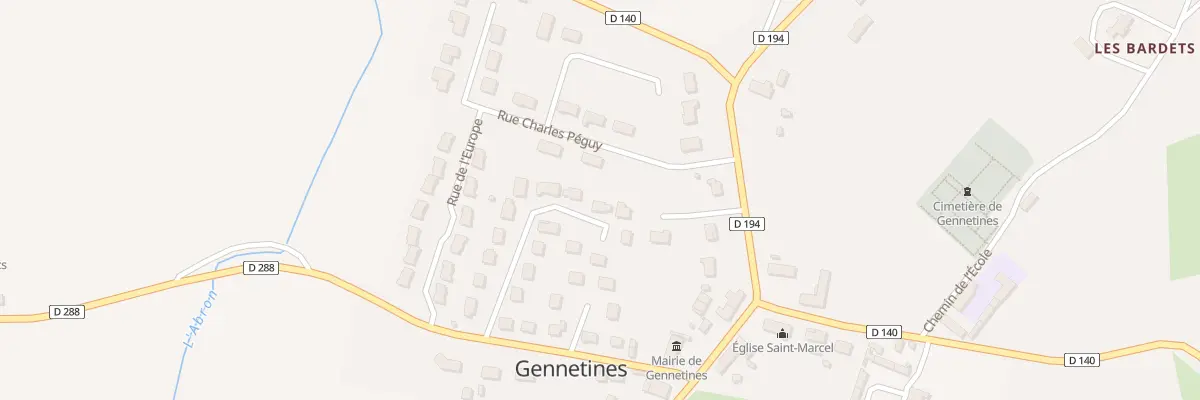 Plan du 9 All de l’Abron à Gennetines