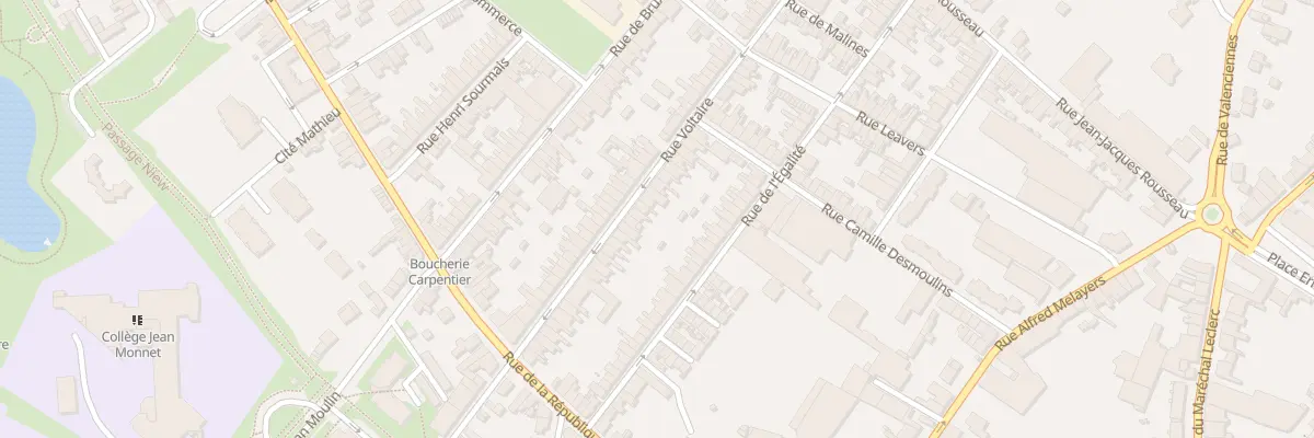 Plan du 36 Rue Voltaire à Caudry
