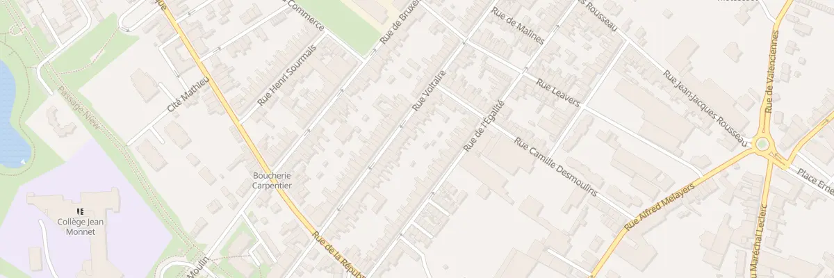 Plan du 40 Rue Voltaire à Caudry