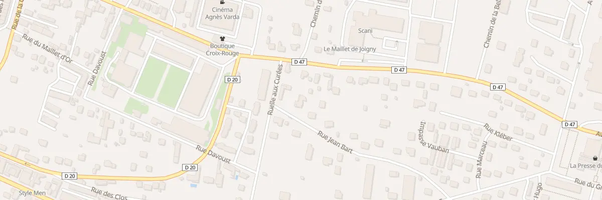 Plan du 28 Rue Jean Bart à Joigny