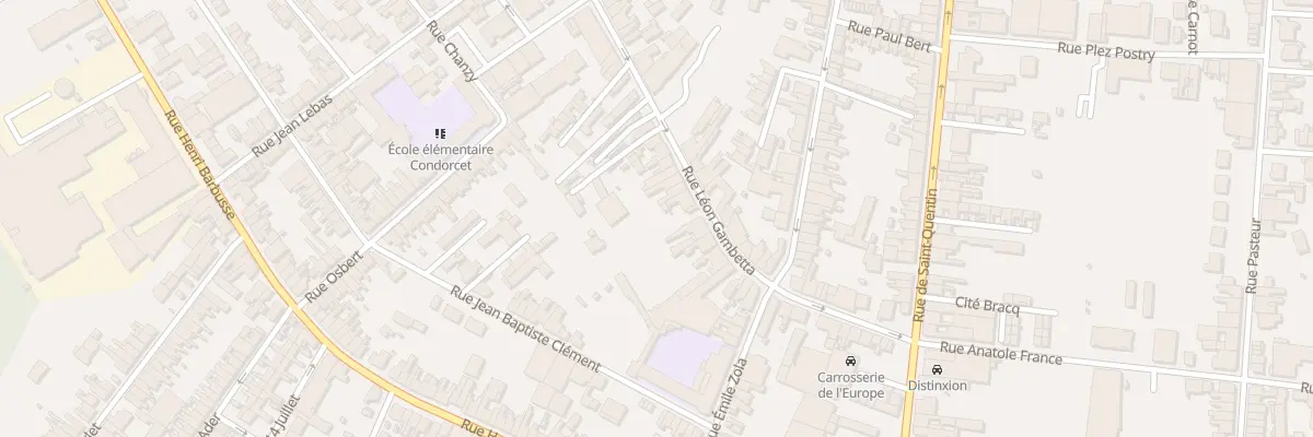 Plan du 80 Rue Leon Gambetta à Caudry