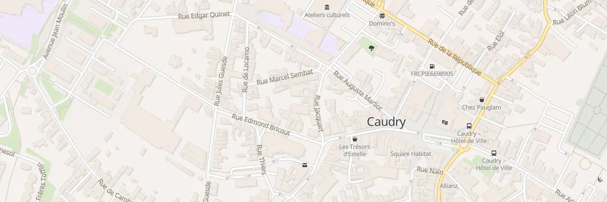 Plan du 7 Rue Jacquard à Caudry