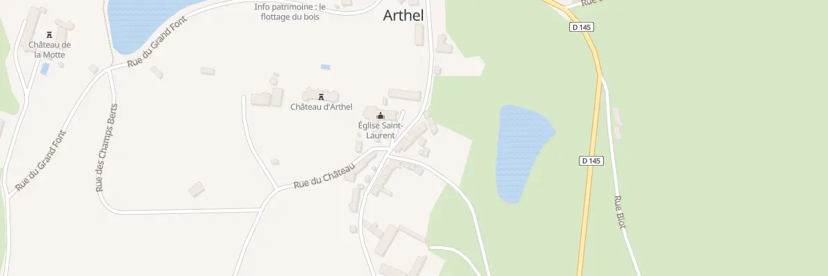 Plan du 6 Le Bourg à Arthel