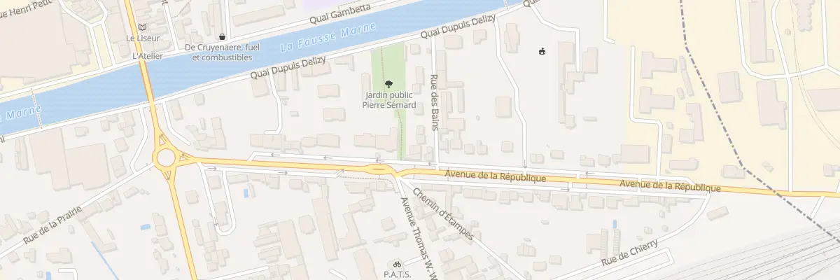 Plan du 2B Rue des Bains à Château-Thierry