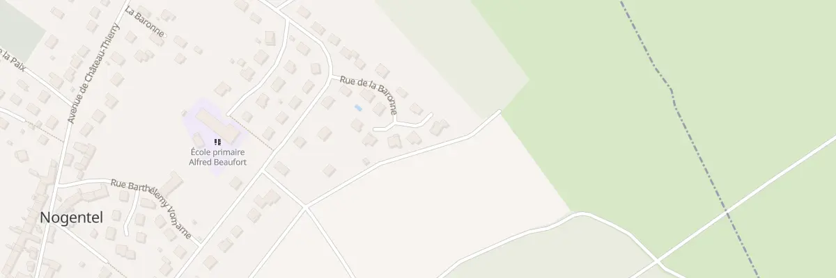 Plan du 35 Rue de la Baronne à Nogentel