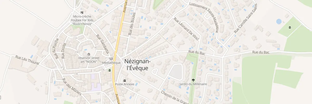 Plan du 5388 Rue du Bac à Nézignan-l’Évêque