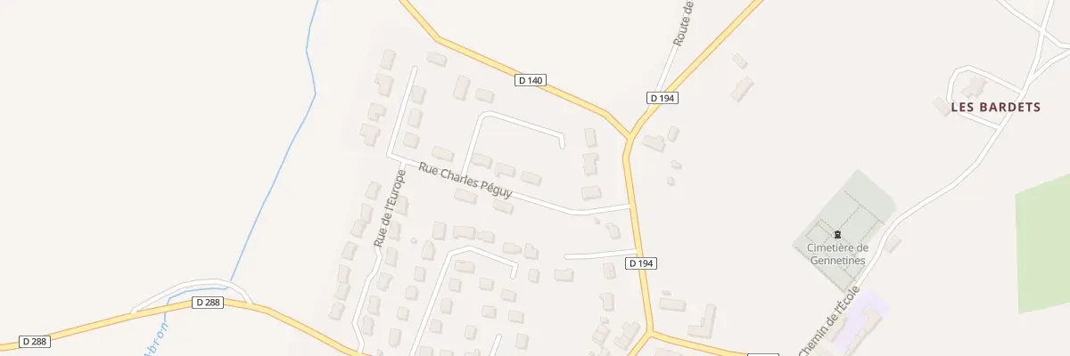 Plan du 4 Rue Charles Péguy à Gennetines