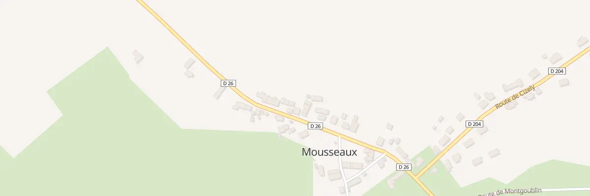 Plan du 304 Mousseaux à Saint-Benin-d’Azy