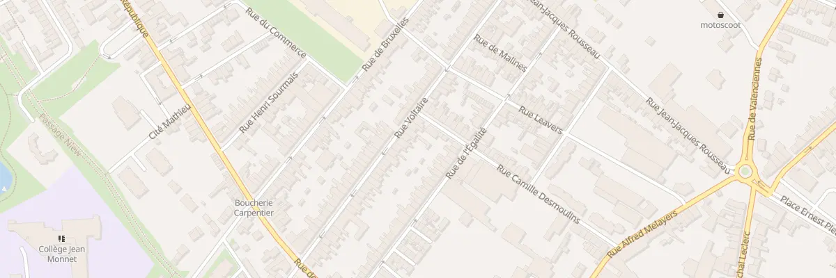 Plan du 50 Rue Voltaire à Caudry