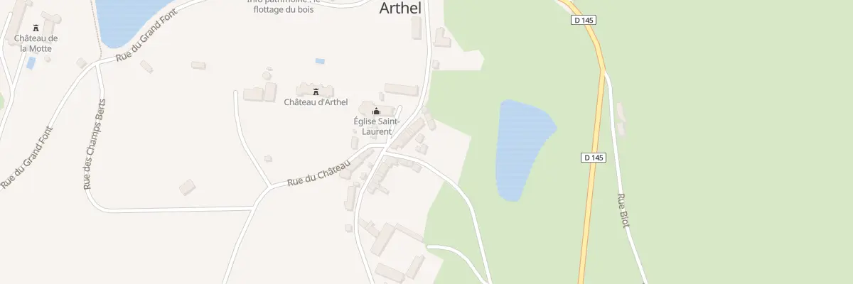 Plan du 9 Le Bourg à Arthel