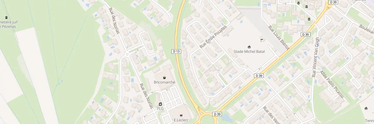 Plan du 41 Av des Mutins du 17e Ri à Pézenas