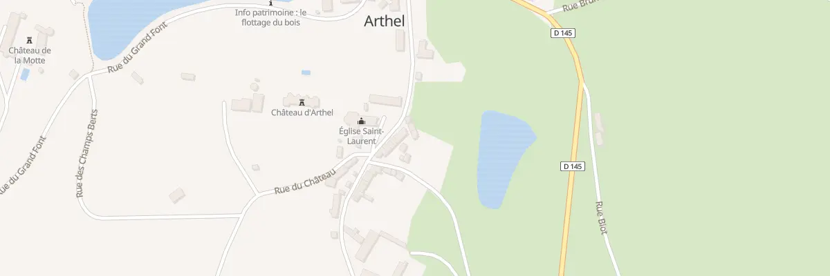 Plan du 3 Le Bourg à Arthel
