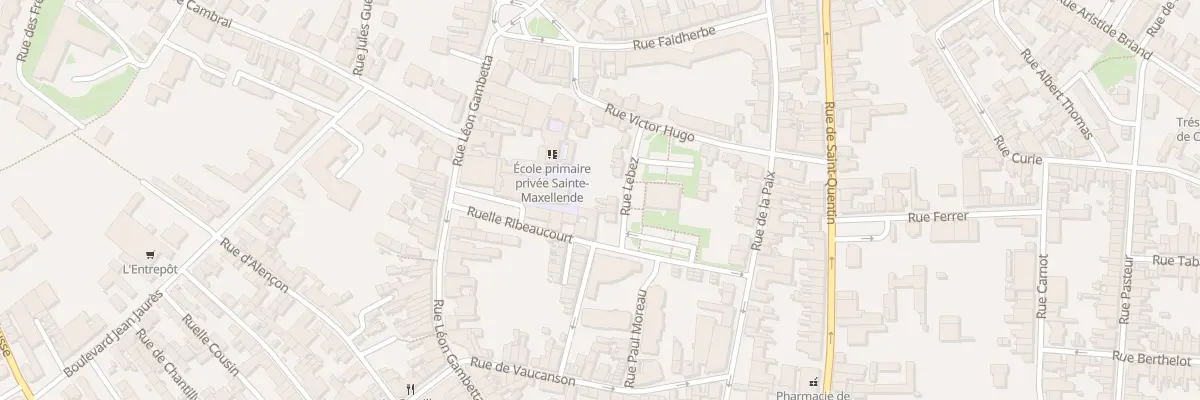 Plan du 8 Rue Lebez à Caudry