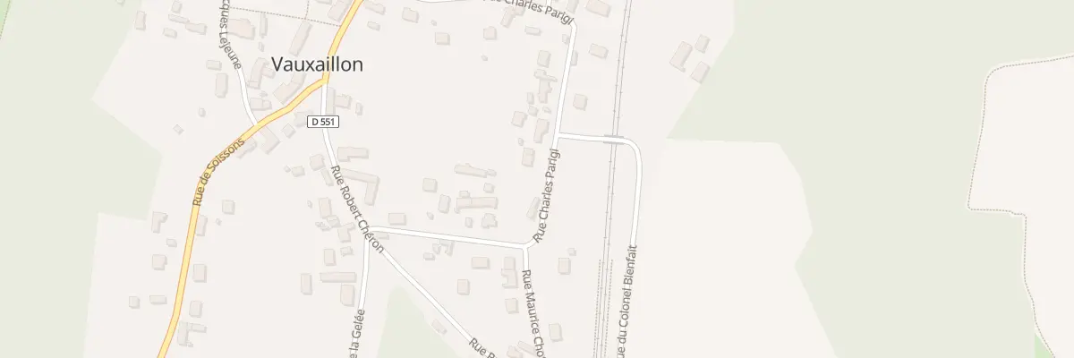 Plan du 303 Rue Charles Parigi à Vauxaillon