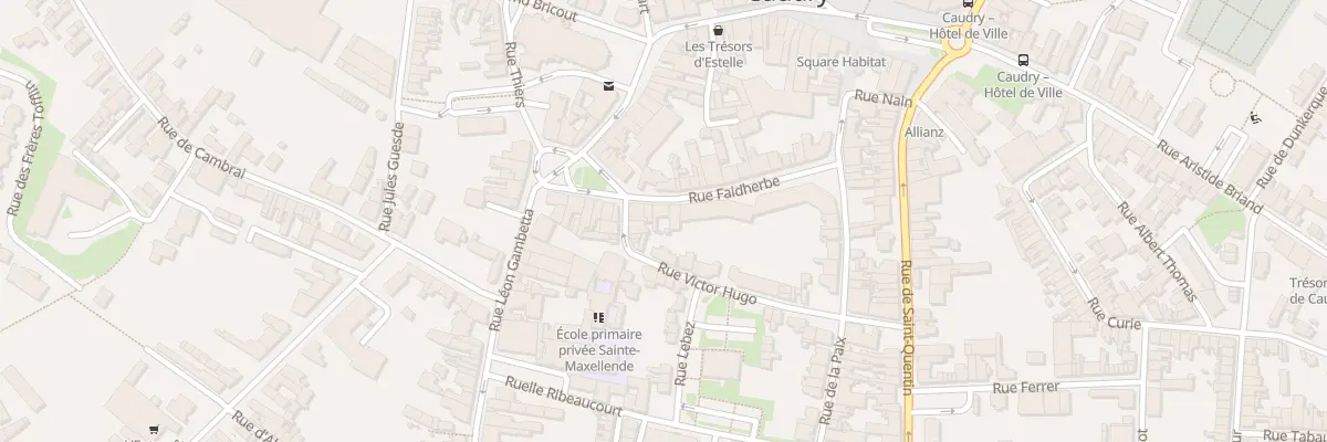 Plan du 31 Rue Faidherbe à Caudry