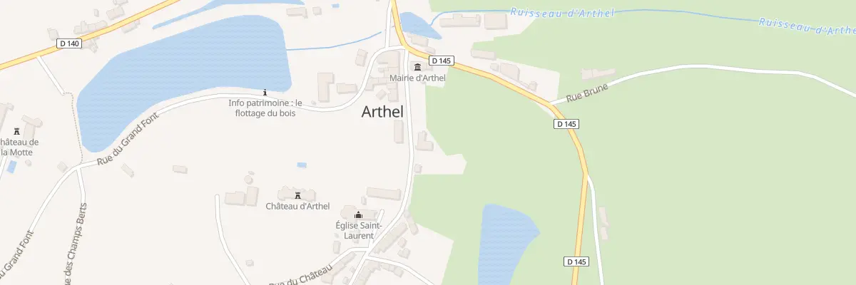 Plan du 2 Le Bourg à Arthel