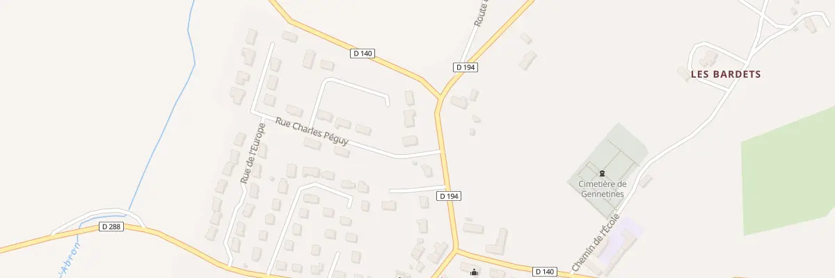 Plan du 2 Rue Charles Péguy à Gennetines
