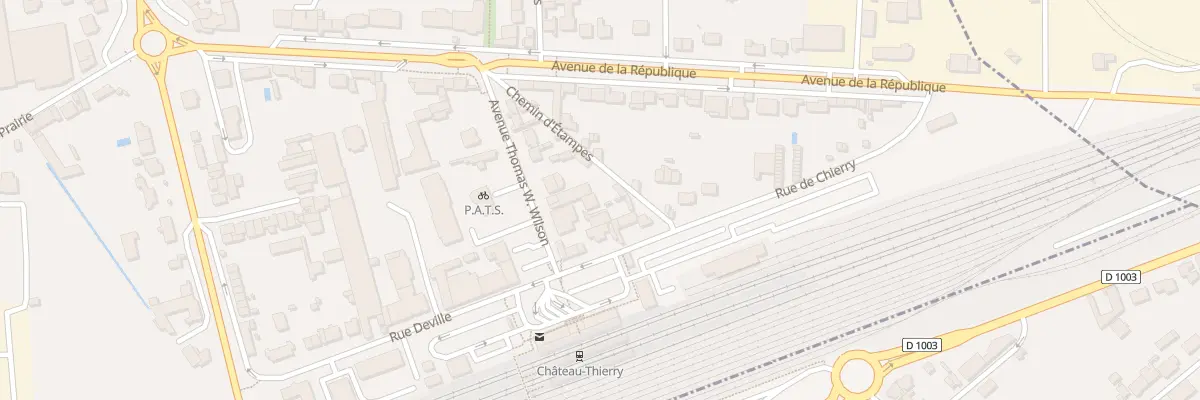 Plan du 12 Av Thomas W Wilson à Château-Thierry