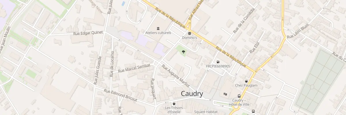 Plan du 10 Rue Jacquard à Caudry