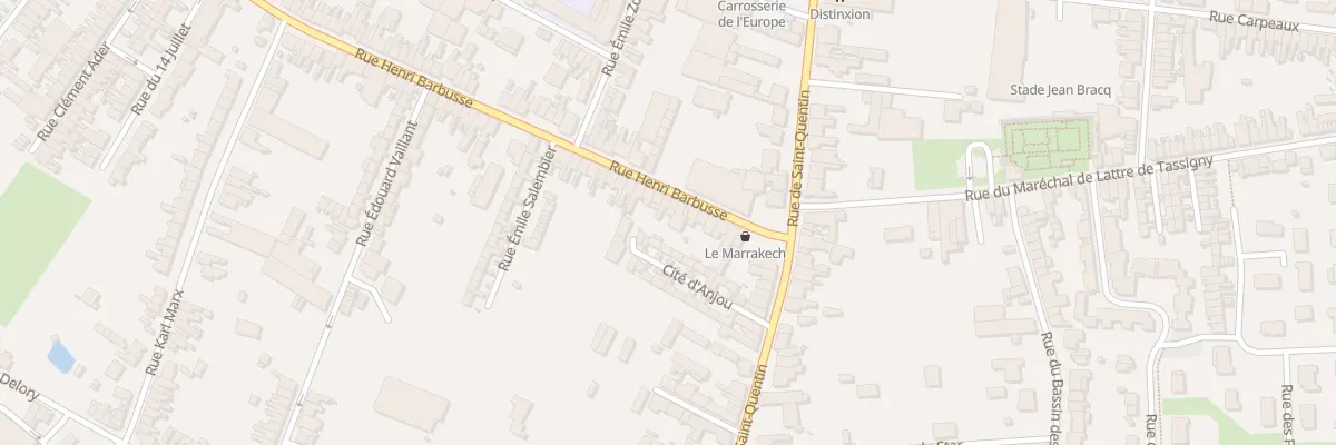 Plan du 17 Rue Henri Barbusse à Caudry