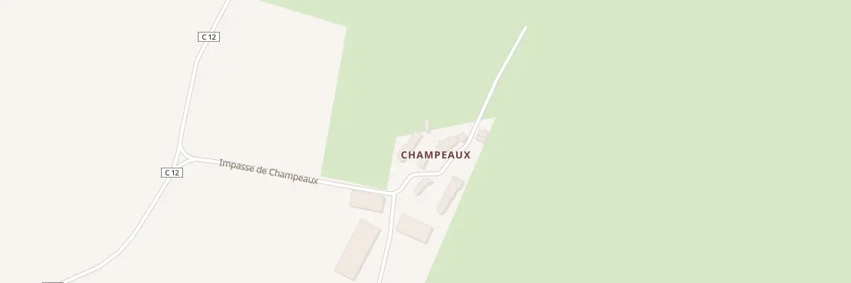Plan du 114 Champeau à Corvol-d’Embernard