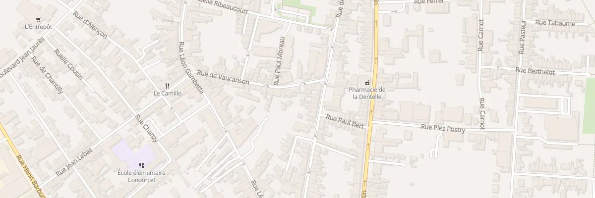 Plan du 60 Rue de la Paix à Caudry