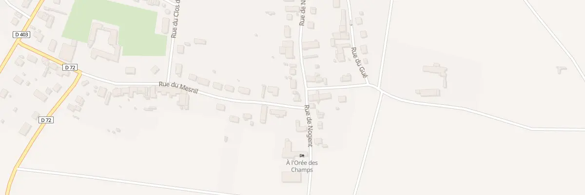 Plan du 23 Rue du Mesnil à Villiers-Saint-Georges