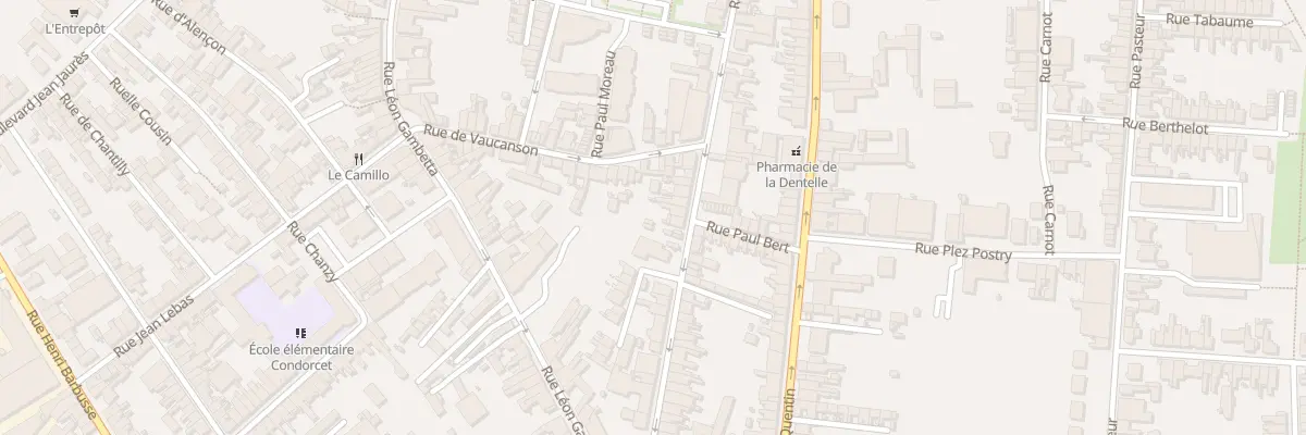 Plan du 64 Rue de la Paix à Caudry