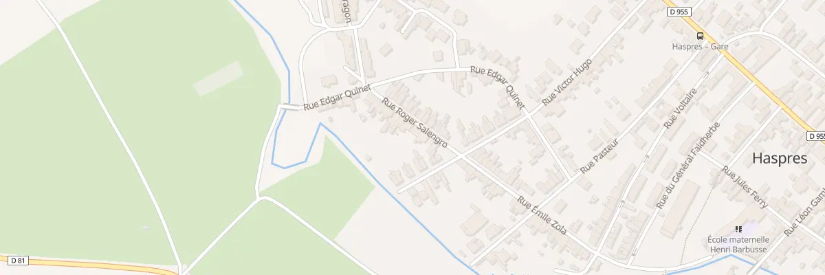 Plan du 5 Rue Roger Salengro à Haspres