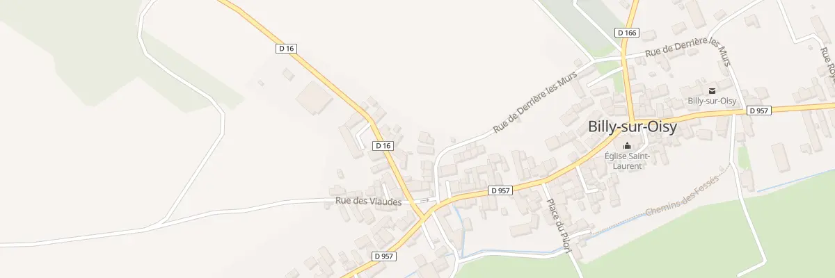 Plan du 10 Rue de Derriere les Murs à Billy-sur-Oisy