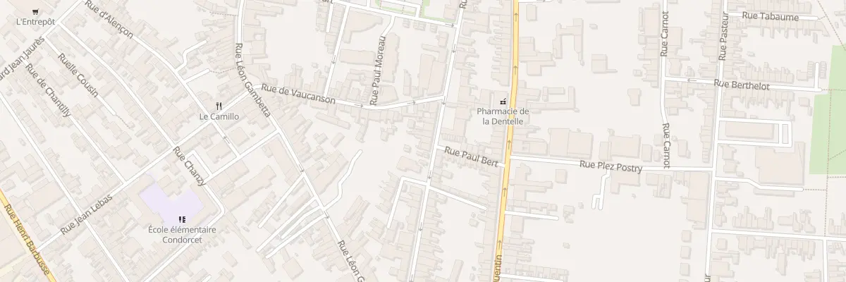 Plan du 62 Rue de la Paix à Caudry