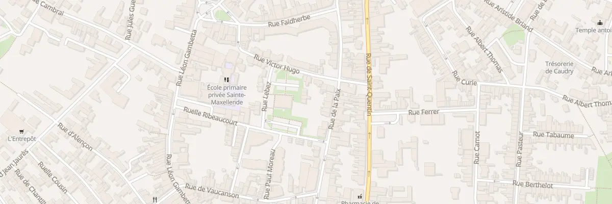 Plan du 288 Rue Victor Hugo à Caudry