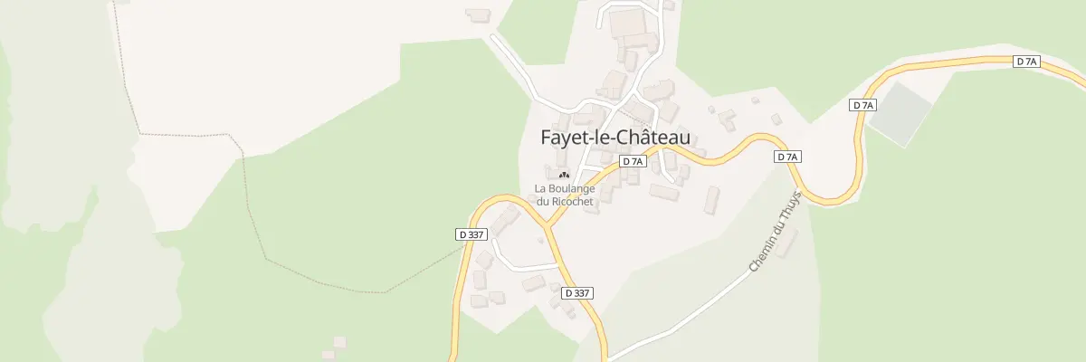 Plan du 13 Rue de la croix St Barthélémy à Fayet-le-Château
