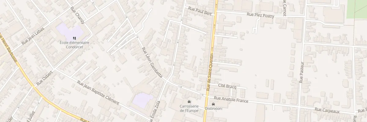 Plan du 107 Rue de la Paix à Caudry