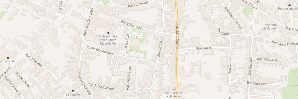 Plan du 34 Rue de la Paix à Caudry