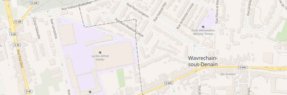 Plan du 1 Rue Joseph Bernard à Wavrechain-sous-Denain
