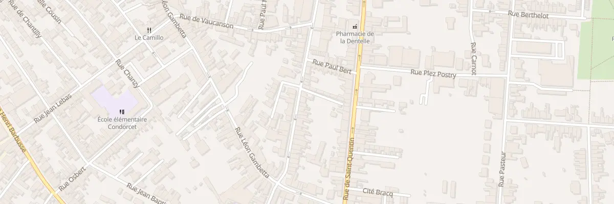 Plan du 85 Rue de la Paix à Caudry