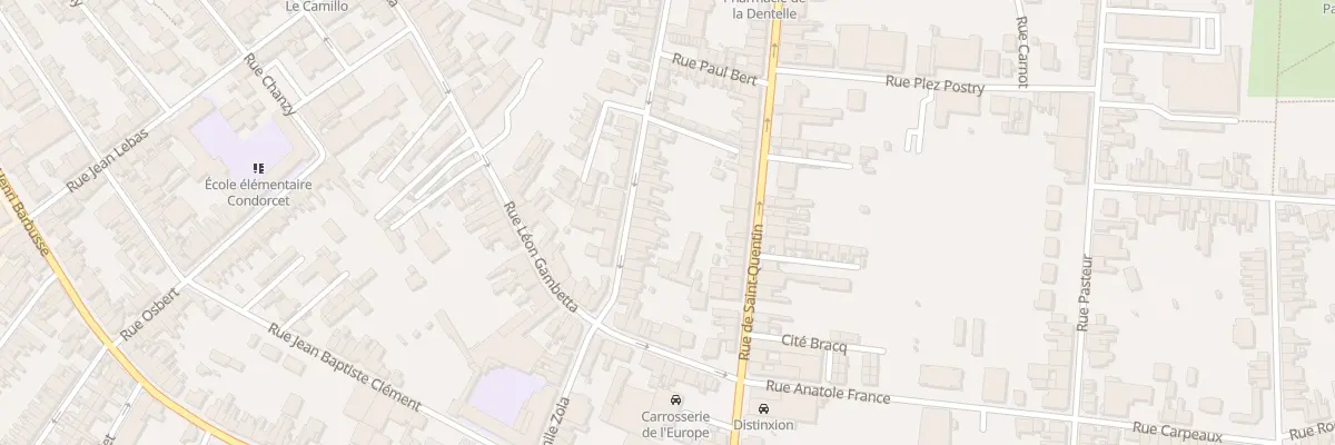 Plan du 101 Rue de la Paix à Caudry