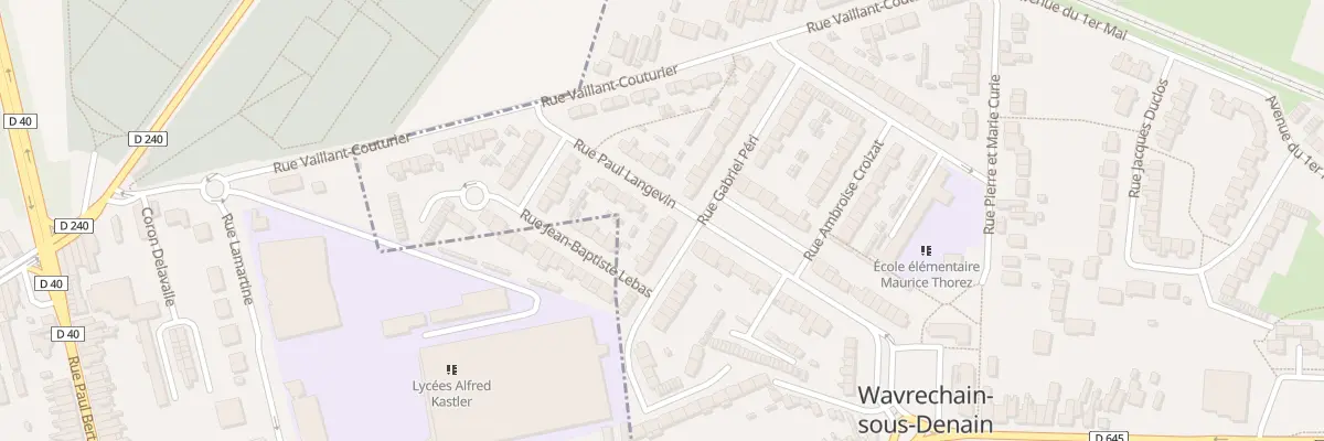 Plan du 30 Rue Gabriel Peri à Wavrechain-sous-Denain