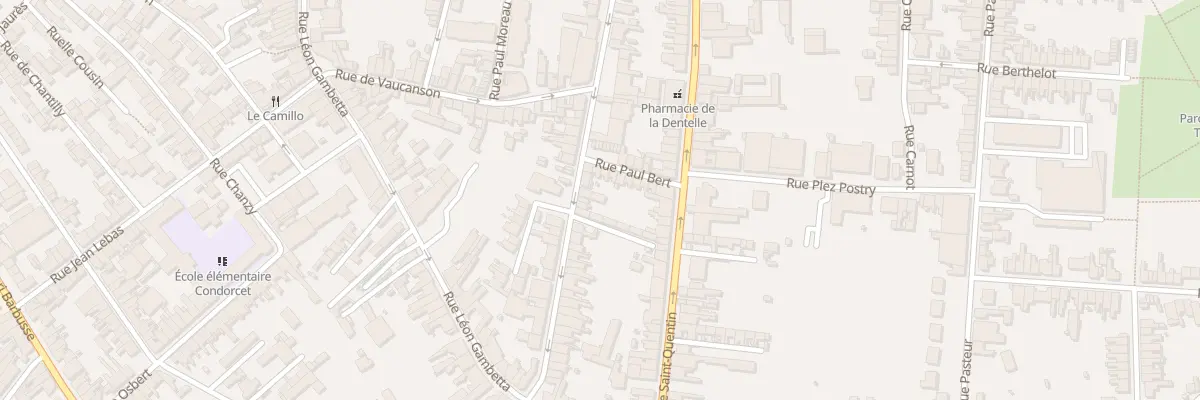 Plan du 77B Rue de la Paix à Caudry