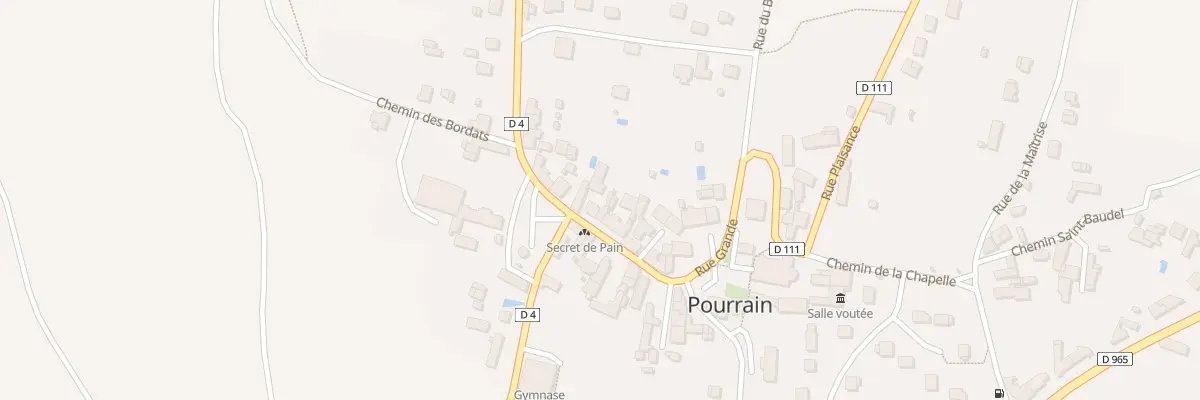 Plan du 26 Rue Grande à Pourrain