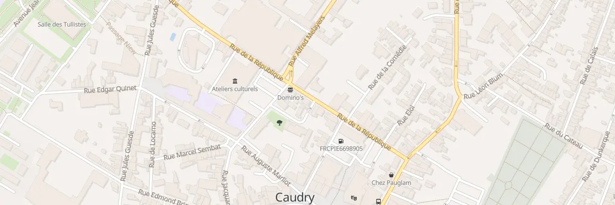 Plan du 23 Rue de la République à Caudry