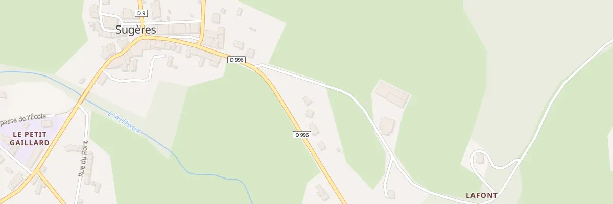 Plan du 33 Rte d’Ambert à Sugères