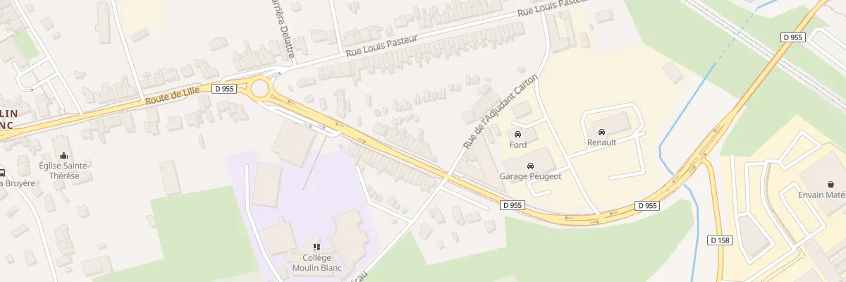 Plan du 696 Rue du Moulin Blanc à Saint-Amand-les-Eaux