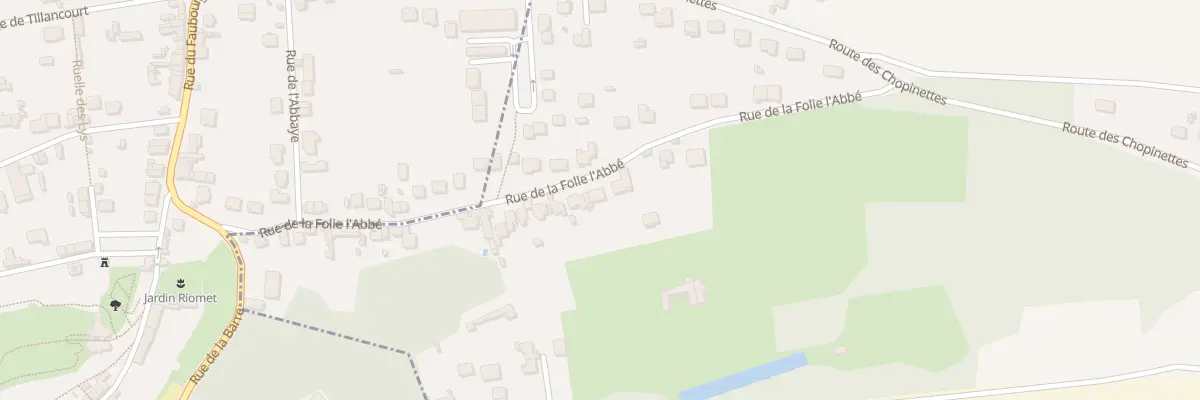 Plan du 27 Rue de la Folie l’Abbe à Brasles