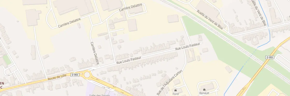 Plan du 210 Rue Louis Pasteur à Saint-Amand-les-Eaux
